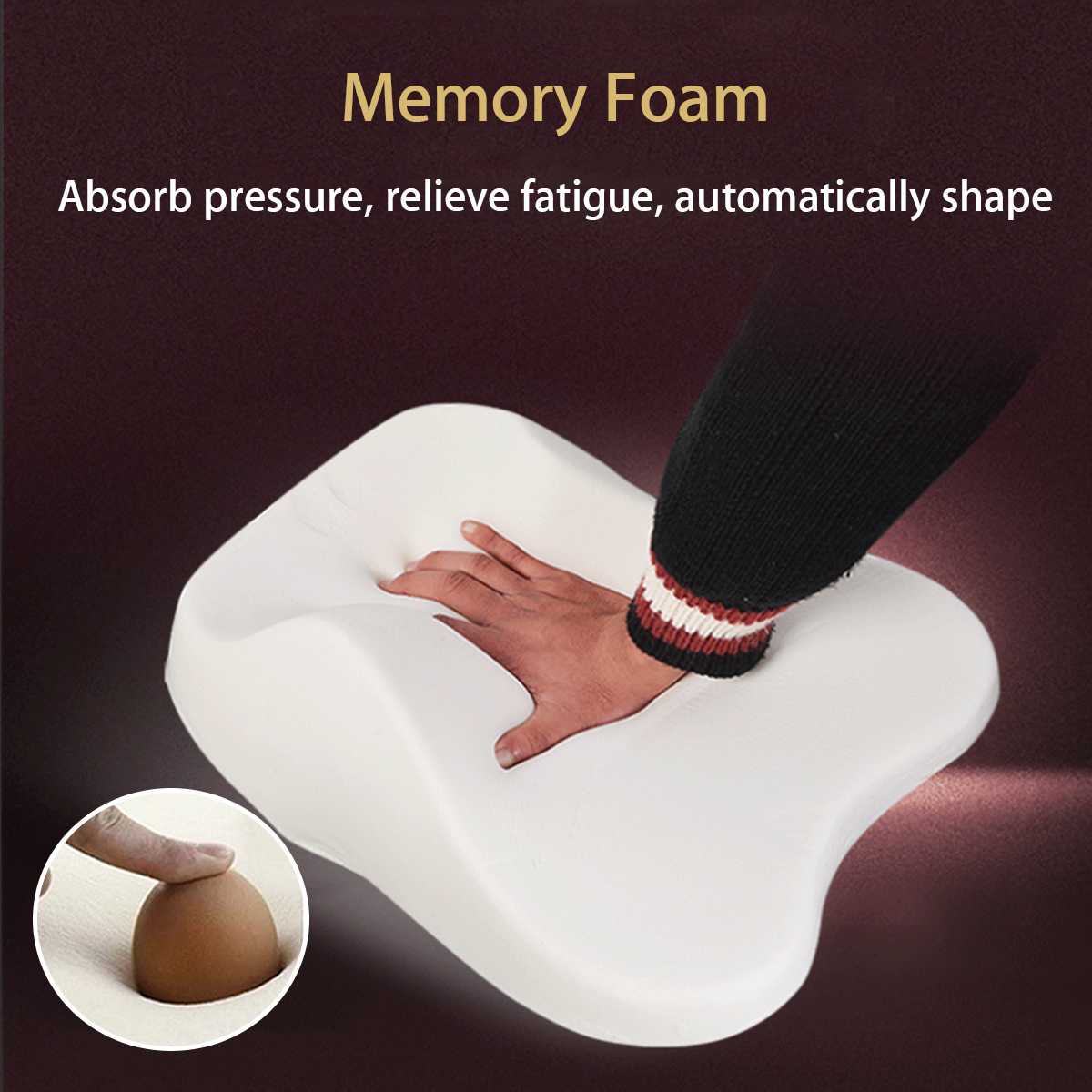 Blød memory foam lændestøtte rygmassager taljepude pude til bilsædepuder lindre smerter ryglæn lændepude