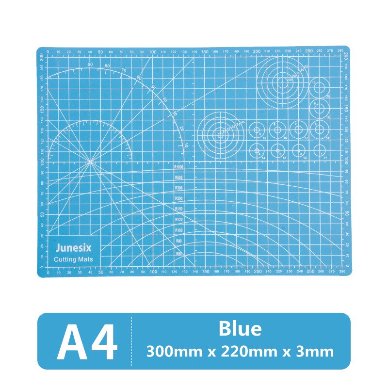 A3 A4 A5 Double Face PVC Tapis De Coupe Auto-Guérison Compatible Lame Rotative Marteau Trou Poinçons ARTISANAT CUIR BRICOLAGE Outils De Couture: A4 Blue