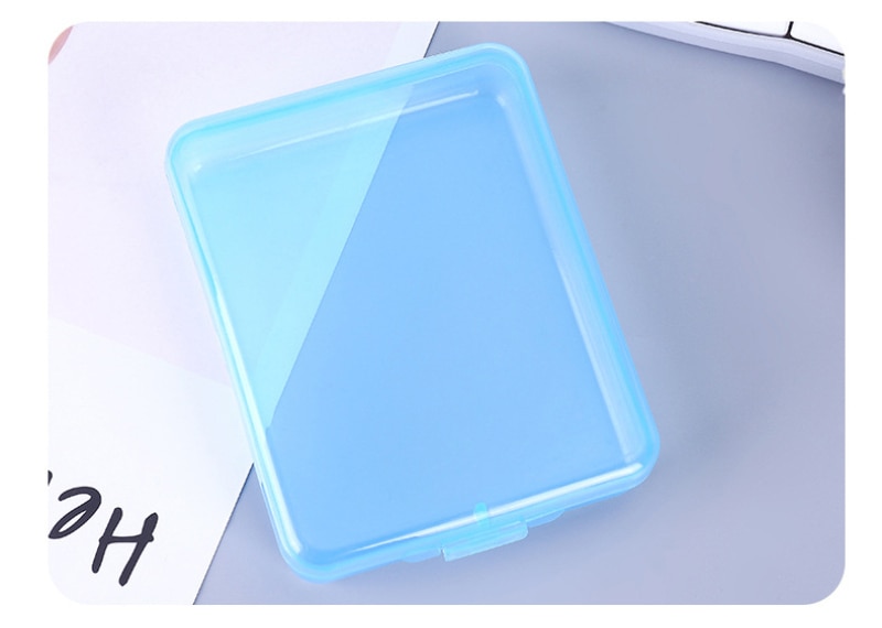 Caja transparente para mascarilla portátil, 3 uds.