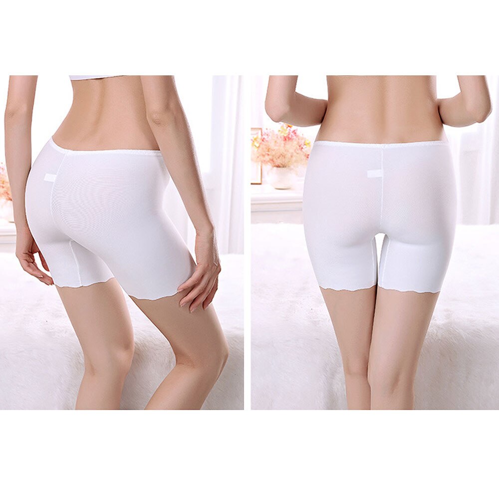 Women Seamless Smooth Slip Shorts for Under Dress Comfortable Thin Short Pants Woman's Half Slips Super Stretch