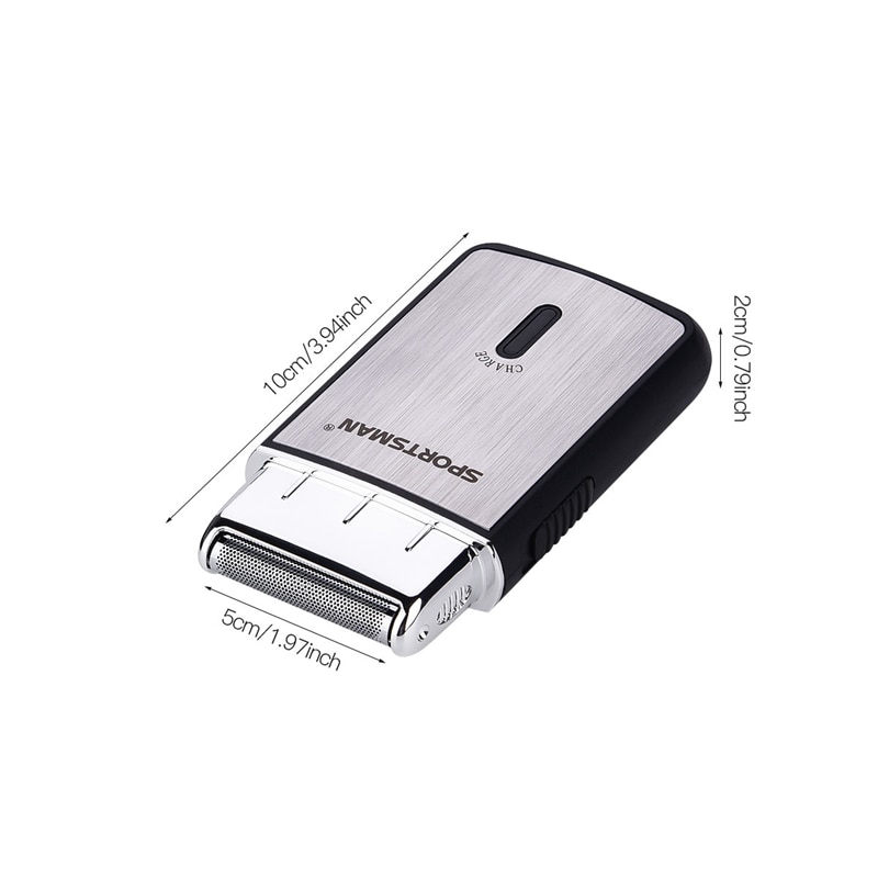 Men USB Rechargeable Cordless Travel Shaver Single Blade Reciprocating Beard Razor Mini Portable Electric Shaving Machine
