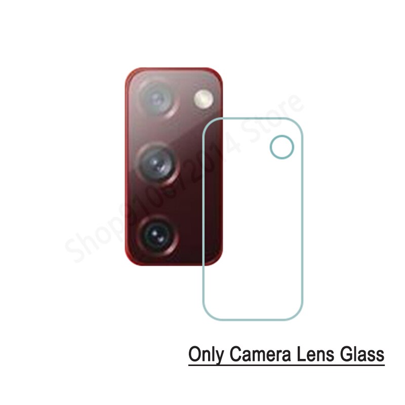 2 In 1 Glas Voor Samsung S20 Fe 5G Gehard Glas Camera Lens Beschermende Film Voor Samsung S20 fan Editie Screen Protector: Only Lens Glass