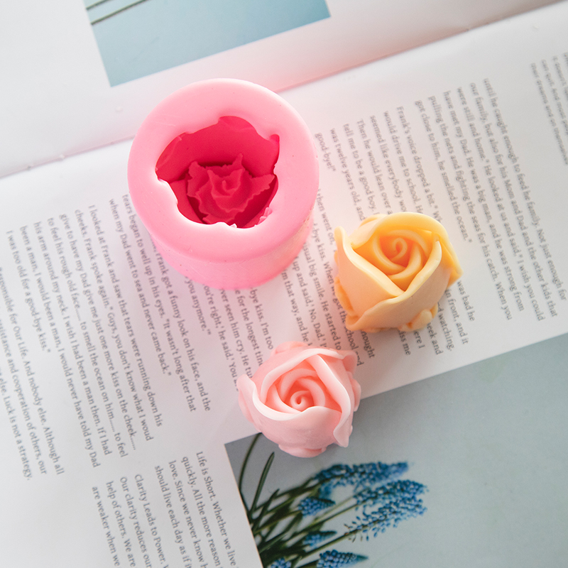 Molde de tulipán de un solo agujero hecho a mano, molde de silicona para jabón de flores DIY, molde de silicona para pastel de Chocolate, molde de silicona, moldes para formas de jabón, suministros para hacer jabón