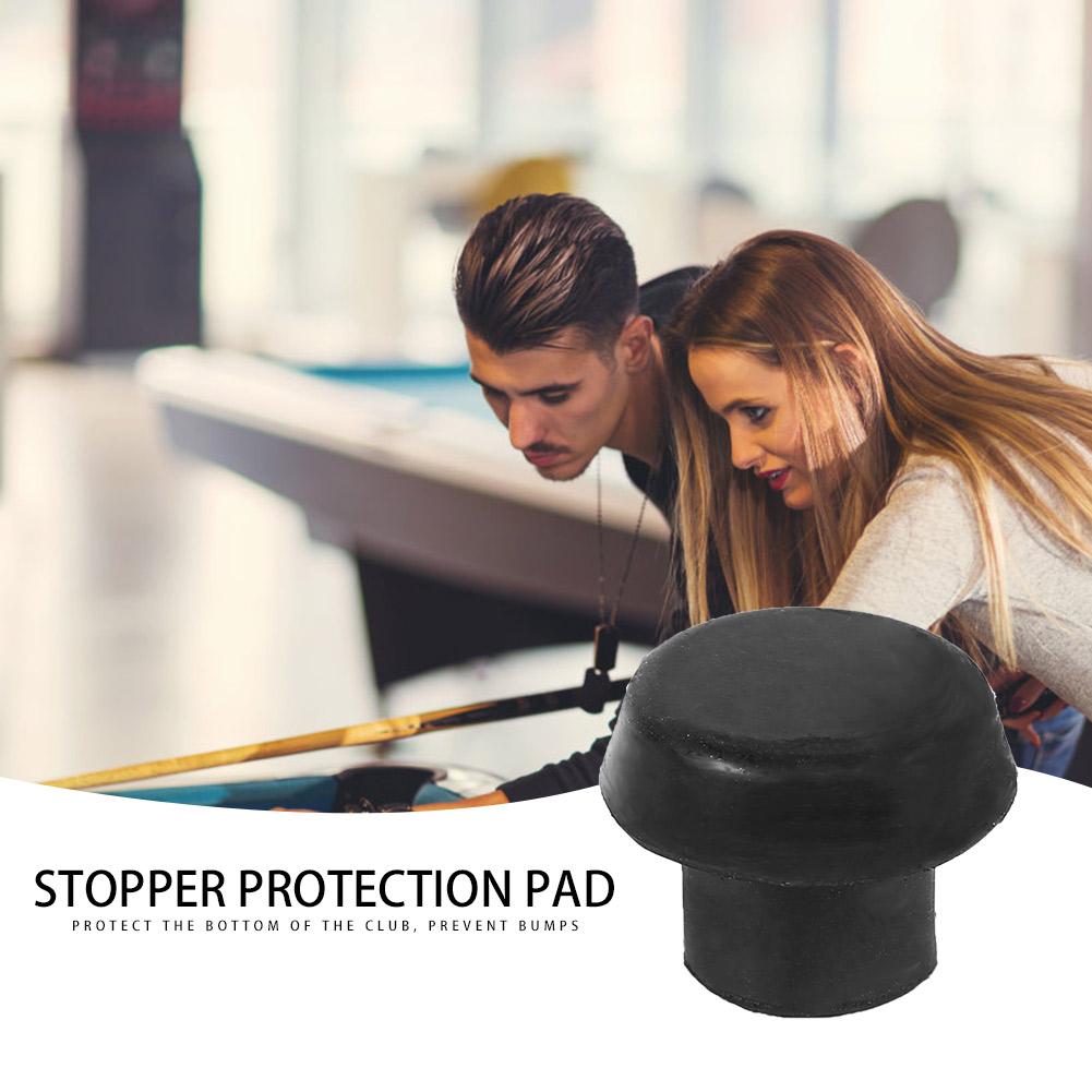 10 pièces/ensemble fond de queue de billard Excellent et Durable caoutchouc noir bouchon de Protection en caoutchouc accessoires de Table de billard