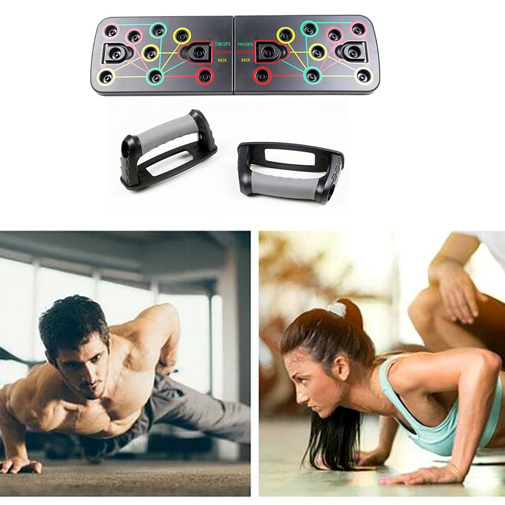 9 in 1 Push Up Rack Board Men Women Comprehensive Fitness Exercise Push-up Stands Body Building Training System Home Equipment