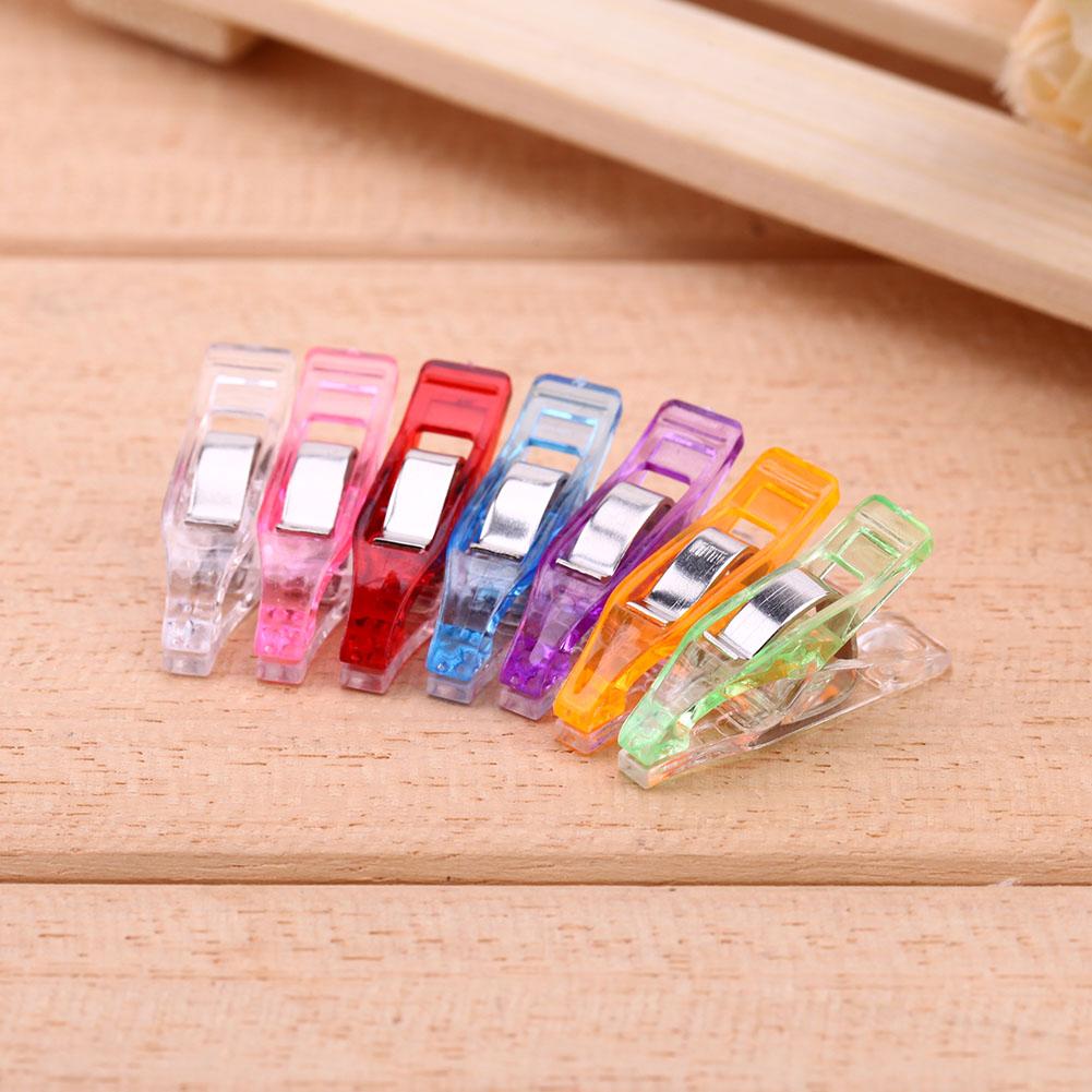 Supporto per clip in plastica 50 pezzi misto per tessuto patchwork fai-da-te trapuntatura artigianale cucito clip per maglieria forniture per ufficio a casa clip colorata