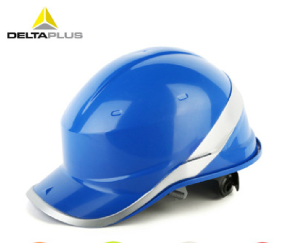 Helm Helm Werk Cap Abs Isolatie Materiaal Met Fosfor Streep Bouwplaats Isolerende Bescherm Helm Fiets: Blauw