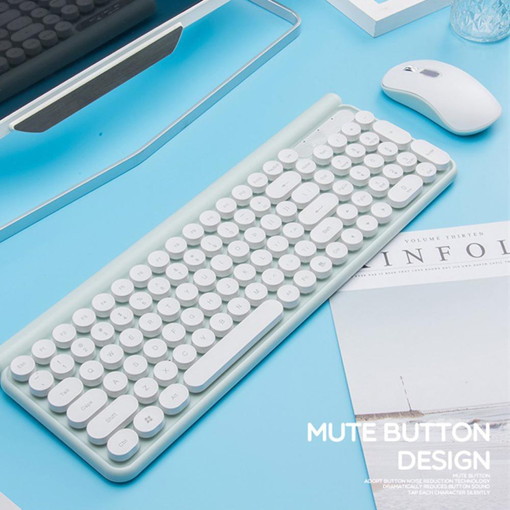 Wireless Keyboard and Mouse Set Battery Powered Silent Desktop Computer Laptop Keypad Office Home Gaming Mouse Keyboard