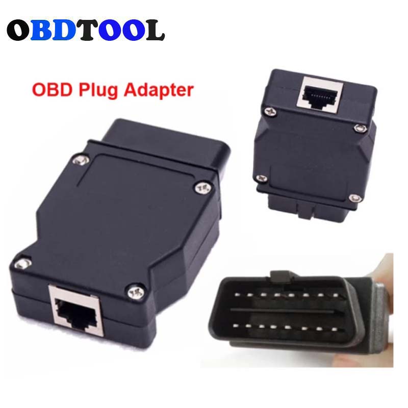 16Pin Mannelijke Obd Plug Adapter Voor Bmw Enet Ethernet Icom Code Scanner OBD2 16Pin Connector Internet Interface Poort Voor bmw Auto