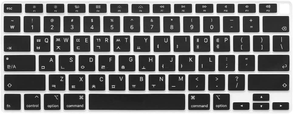 Koreański język silikonowa klawiatura pokrywa skóry pokrywa Protector dla MacBook najnowszy Air 13 A2337 A 2337 dotykowy ID A2179 M1 2020 2021