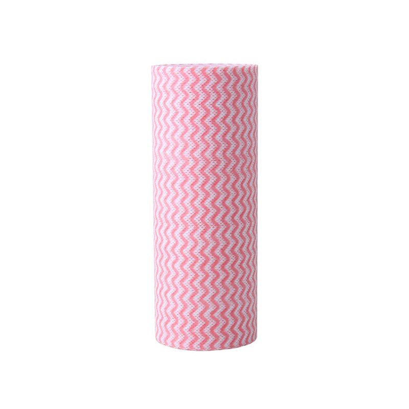 Wegwerp Lui Rag Wasbare Vaatdoek Keuken Huishoudelijke Niet-pluizende Niet-geweven Stof Niet Te Touch Olie Papier servetten Voor Thuis: Pink