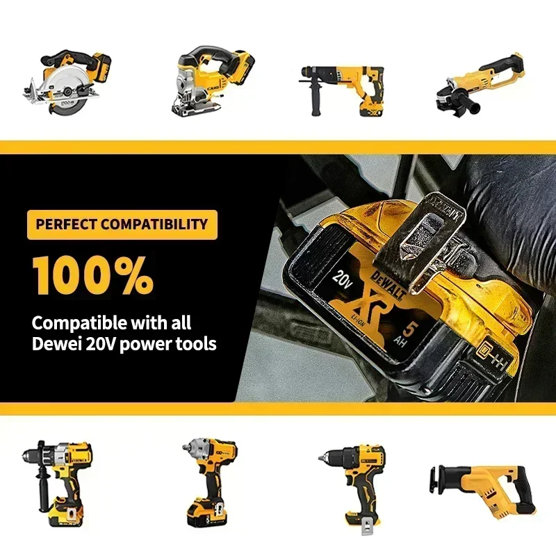 DEWALT original 18V, 6.0AH, DCB115, DCB118 battery charger, fast charging, lithium battery, tool battery