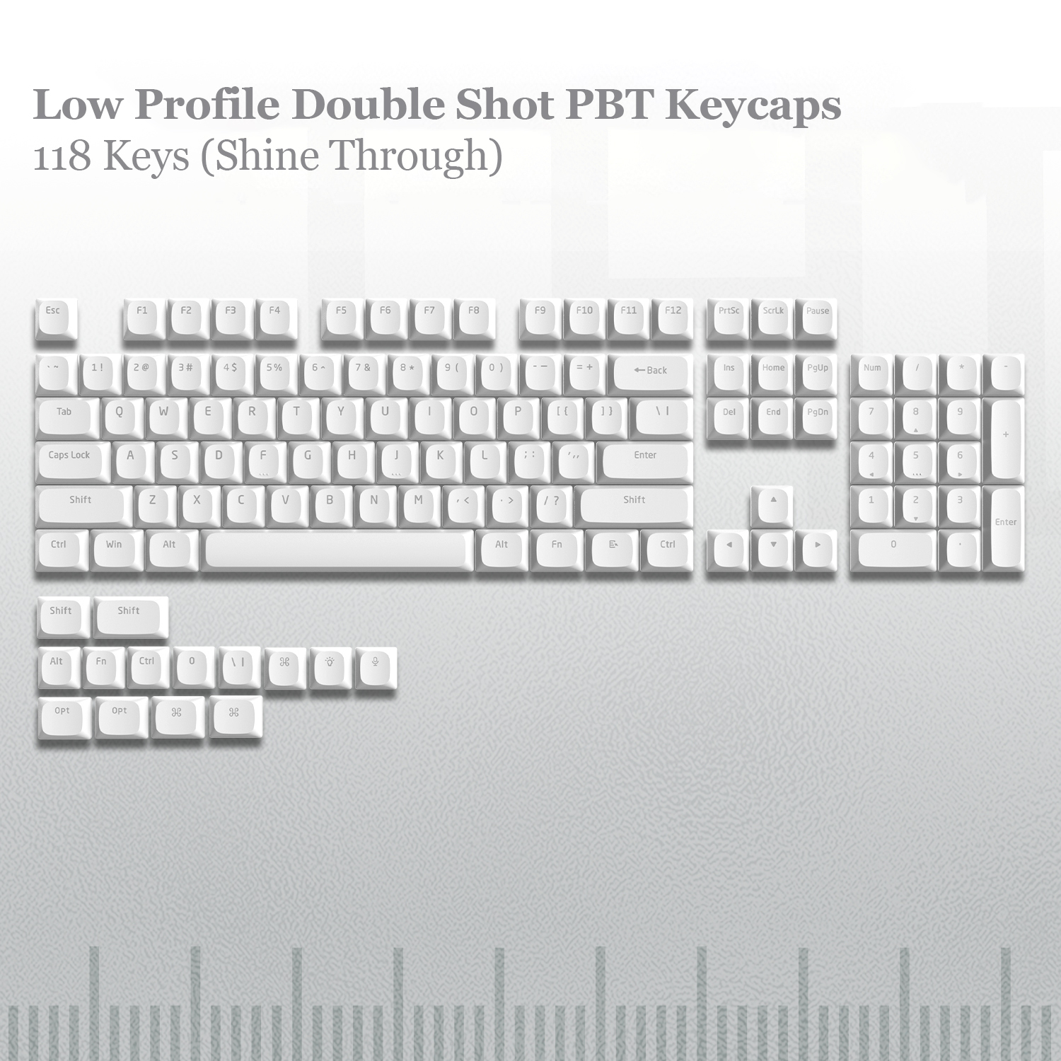 138 toetsen Low Profile PBT Keycaps Custom Double Shot Slim MX Keycaps voor Gateron Cherry MX mechanische schakelaars gamingtoetsenborden: Rood