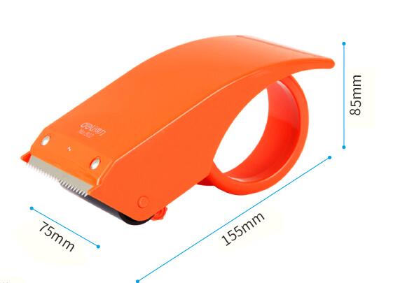 2 stk / pakke tape cutter selvklæbende tape cutter kontor og skoleartikler tape dispenser 6cm gratis shopping: Orange