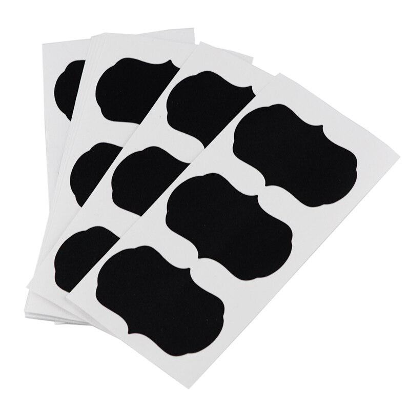 36 stks/set Schoolbord Sticker Craft Keuken Potten Organizer Labels Schoolbord Schoolbord Sticker Black Board: Default Title