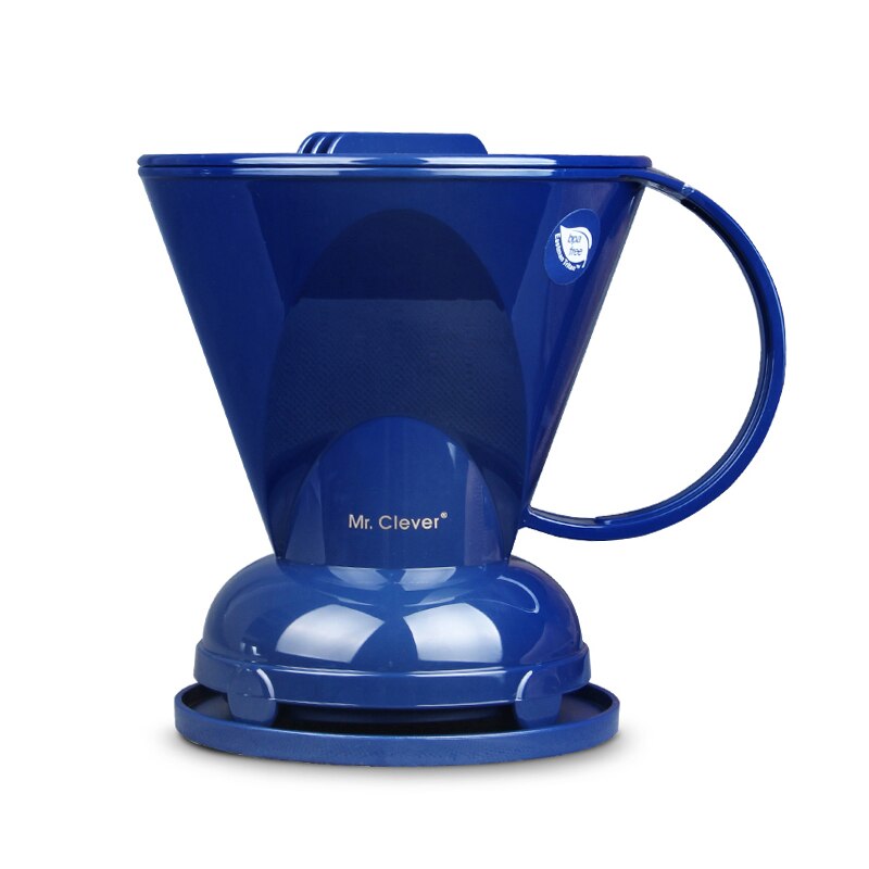 Gotero de inmersión para café de 2-4/4-7 tazas, gotero inteligente reutilizable para viajes o uso doméstico/perfecto para verter sobre café: dark blue L