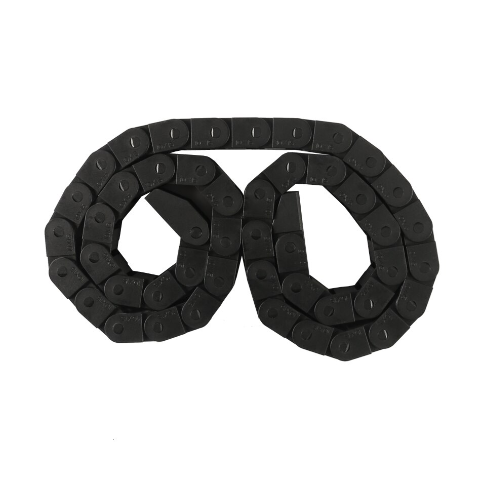 Plast stol dra 10 x 10mm l1000mm transportere metalltråd kjede dra kabel med terminal koblinger til cnc ruter maskinverktøy