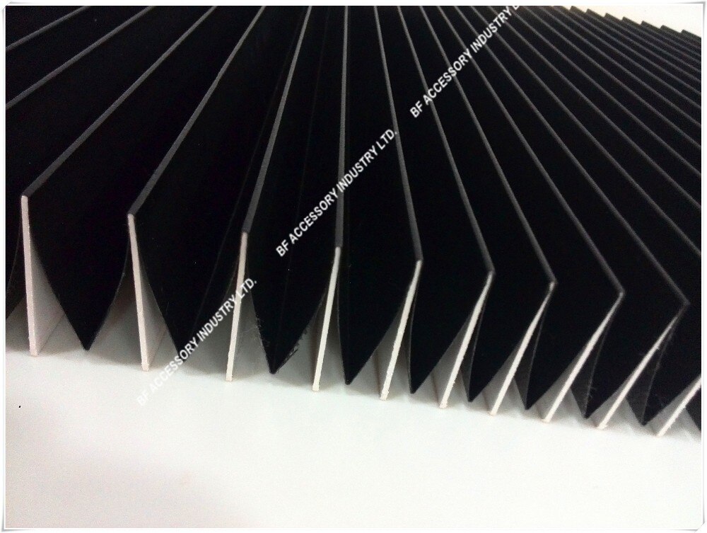 Length 300mm, heat/fire/spark-resistant CNC protective accordion bellows shield,Height of 25mm,Width of 420mm