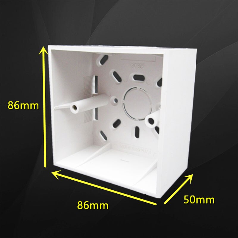5cm Surface Mounted Bottom Box Switch Socket Universal Type 86 Bottom Box Surface Mounted Wire Box 86*86*50