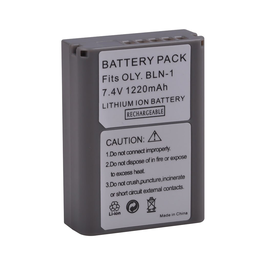 1220mAh BLN-1 PS-BLN1 batterie rechargeable Li-ion BCN-1 pour Olympus OM-D E-M1, stylo F, OM-D E-M5, stylo E-P5, OM-D E-M5 II