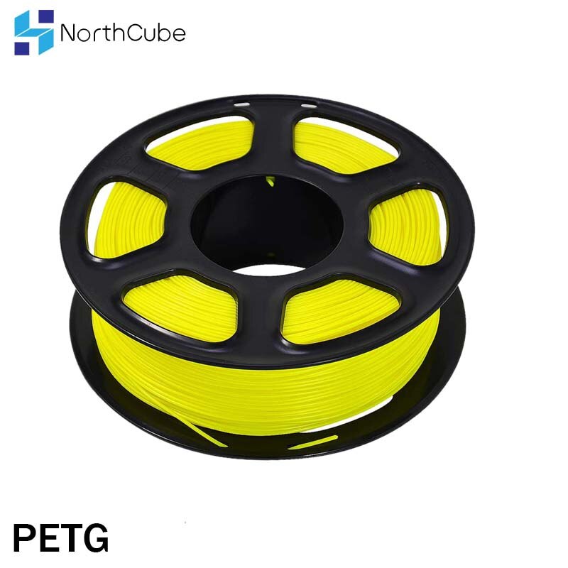 Filament d'imprimante 3D PETG 1.75mm 1 kg/2.2lbs consommables en plastique de Filament PETG matériel PETG pour le jaune de Filamento d'imprimante 3D