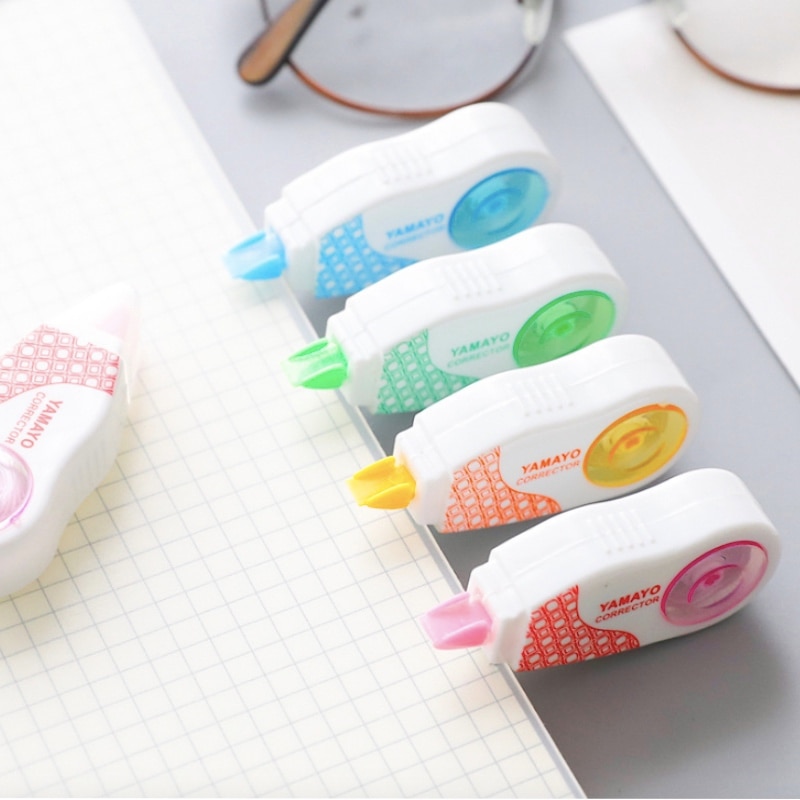6PCS/lot Roller Correction Tape Long Correct belt Correction Student Tape Stationery Office School Stationery Supplies