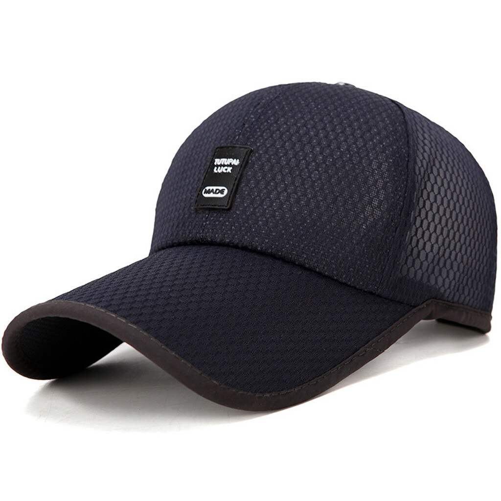 1Pc Baseball Cap Mannen Verstelbare Baseball Cap Casual Leisure Hoeden Mode Jongen Snapback Hoed Caps Outdoor Warm Thicken gemonteerd Cap: dark blue