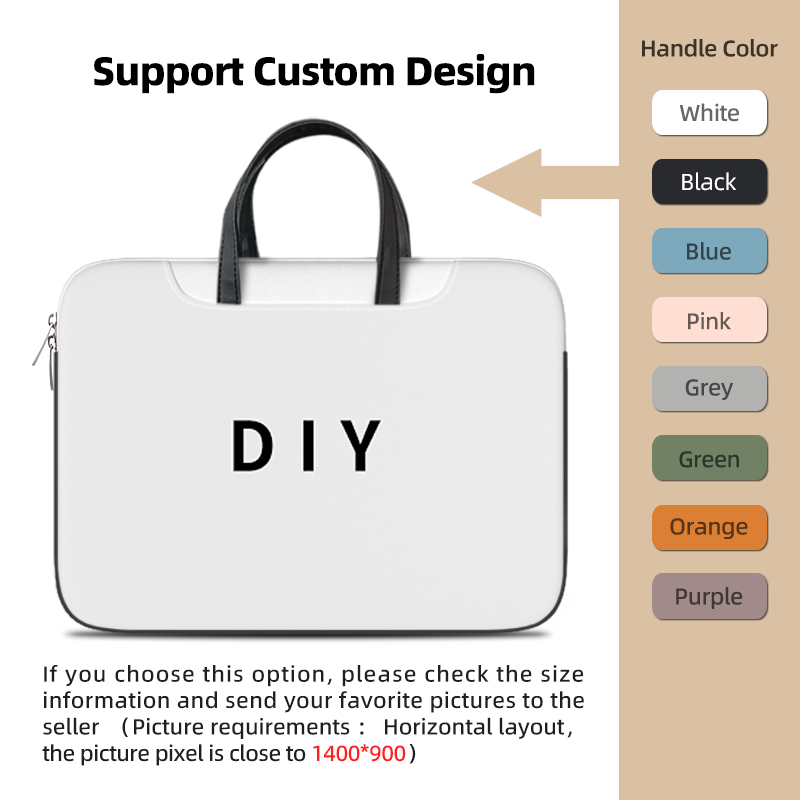 DIY PU Laptoptas Kat Cover Laptop Sleeve Handvat Tas 12 13 14 15 17 inch Voor Macbook/HP/Asus/Acer/Lenovo Draagtas Accessoires