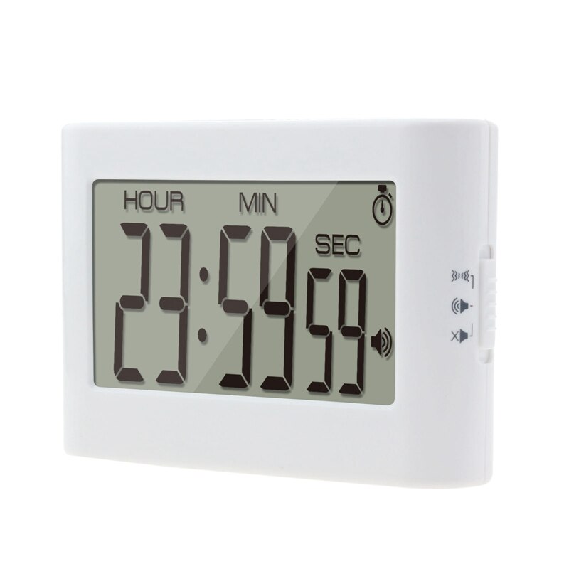 Digital Kitchen Timer, Alarm Clock, Digital Clock with Loud Alarm, Large LCD Displays, Multi-Function Timer for Cooking