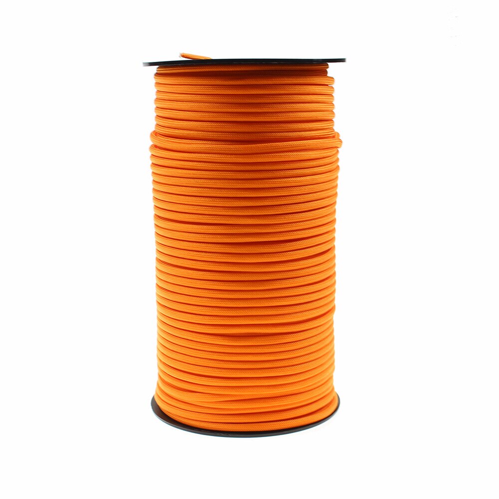 100 Meter Dia.4mm 9 Stand Cores Paracord Voor Survival Parachute Cord Lanyard Camping Klimmen Camping Touw Wandelen Waslijn: Orange-9