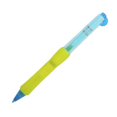 1pcs 0.5mm TOMBOW MONO Simple student Mechanical pencil Color splicing automatic pencil Rubber bendable movable pencil kawaii: clear blue yellow