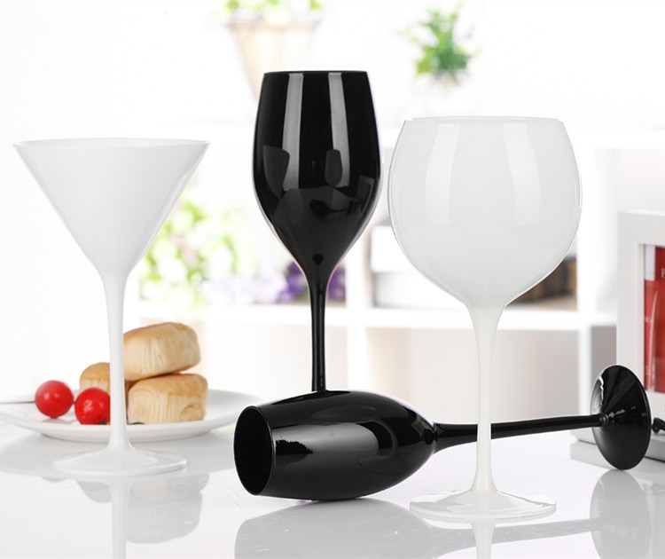 200-300 ml creatieve zwarte kristal rode wijn beker klassieke zwart porselein wijn cup mode huisdecoratie blind cup