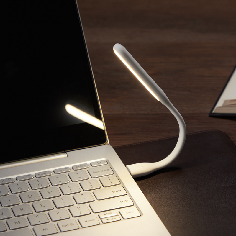 Xiaomi LED Light ZMI USB LED Lamp Adjustable 5V 1.2W Energy-saving LED Lamp for Power Bank Laptop Notebook Bendable Lamp Body