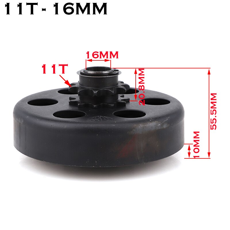 19mm 20mm GEHEN Kart Spaß Kreisel Automatische Kupplung 3/4 &quot;10&quot; 11 &quot;12&quot; 13 &quot;14&#39;s 18Tooth 420\35\428 Kette für Kart Minibike motor: 16mmX11t
