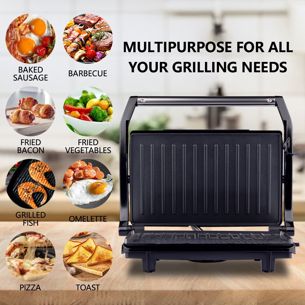 Home BBQ Grill Machine Double-Sided Smokeless Barbecue Machine Multifunctional Hotplate Grilled Meat Pan Steak Grill Maker 220V