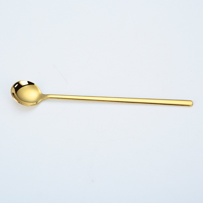 1pc Colorful Dessert Spoons Teaspoons Small Coffee Ice Cream Grain Fruit Soap Spoons Espresso Spoons kitchen accessories: 02