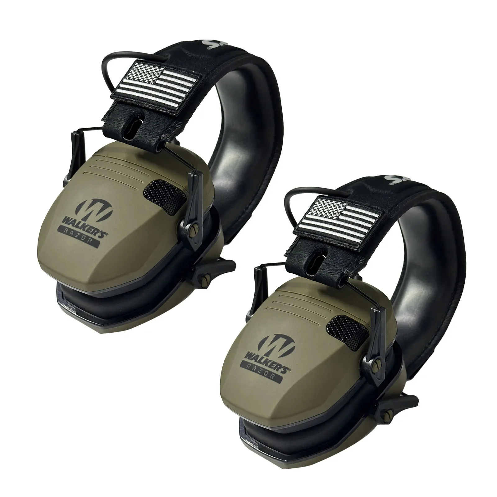 Earmuffs Active Headphones for Shooting Electronic Hearing Protection Ear Protect Noise Reduction Hunting Headphone: Orange