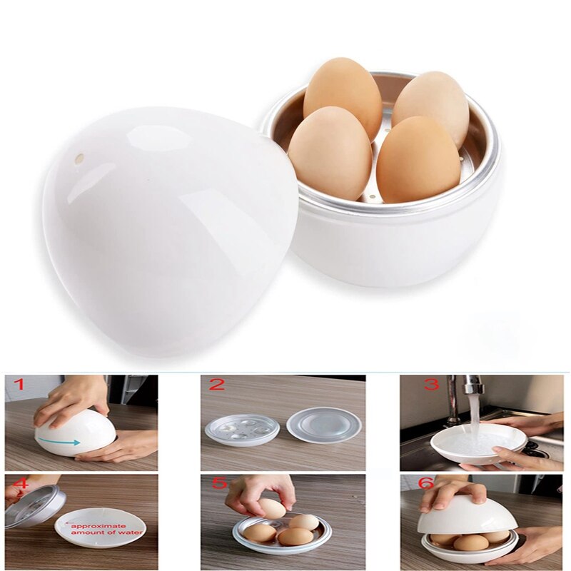 Egg Pod - Microwave Egg Boiler Cooker Egg Steamer Perfectly Cooks Eggs and Detaches the Shell: Default Title
