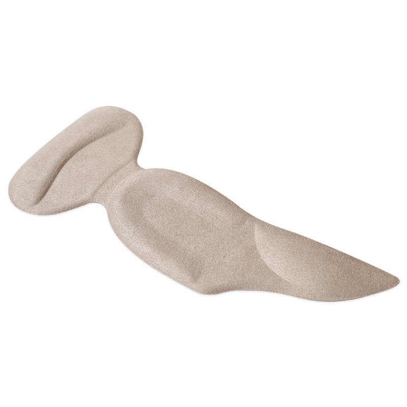 Silikone gel hælpude indlæg hælgreb skopuder til kvinder selvklæbende liners til løse sko høje hæle fødder beskytter indlægssåler: Beige 2