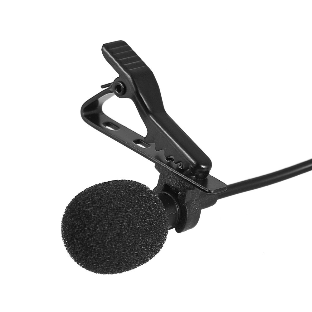 Andoer EY-510A Mini Draagbare Clip-on Revers Lavalier Condensator Microfoon Bedrade Microfoon voor iPhone Mobiele Telefoon DSLR Camera Laptop