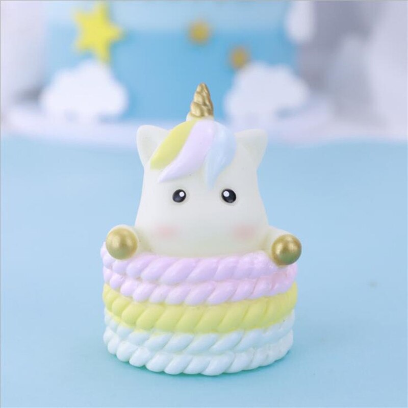 3D Cute Unicorn Cake Topper Foam Cloud Birthday Cupcake Toppers Baby Shower Cake Decoration Kids Birthday Party Supplies: Style 1