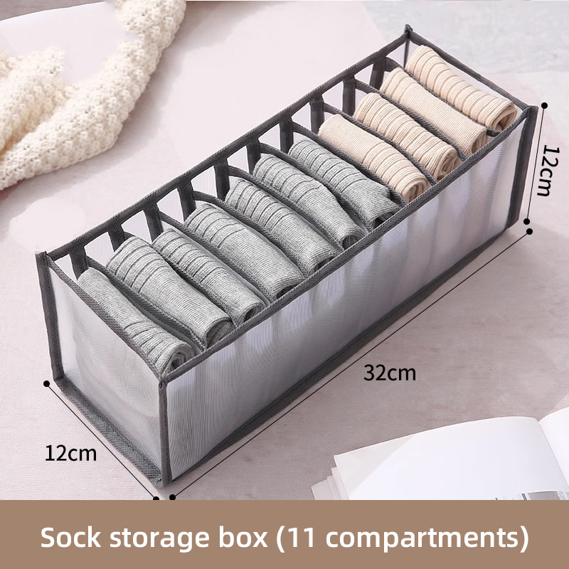 Jeans Organization Storage Box Closet Organizer For Underwear Clothing System Socks Pants Drawer Organizers Cabinet: plum