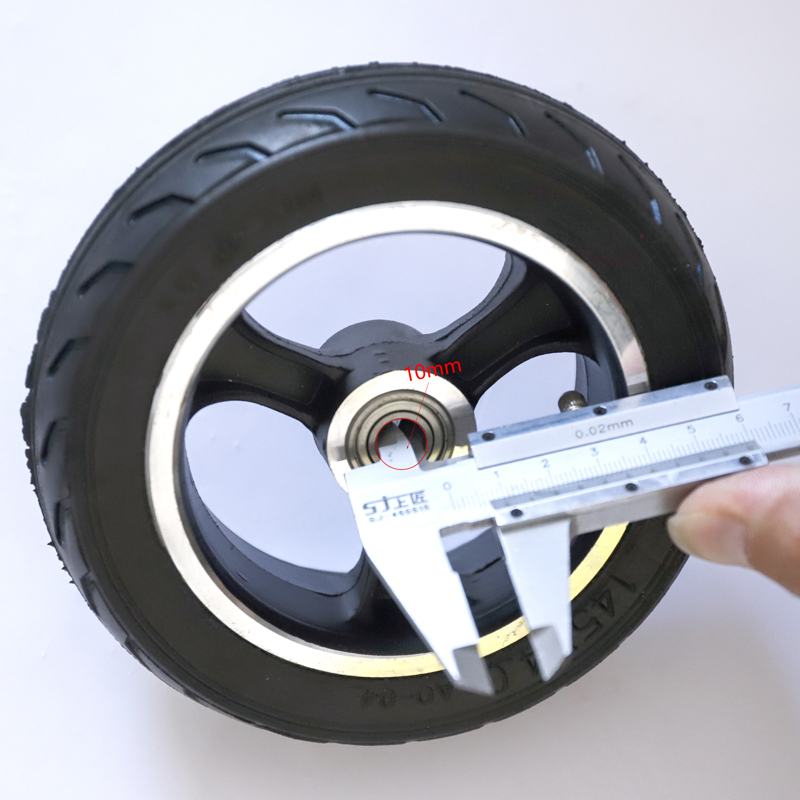 Fast Wheel Fo Widened Rear Wheel 6 Inch Electric Scooter 145x40 Solid Tire 6x2 Aluminum Wheel Tire: 10mm wheel