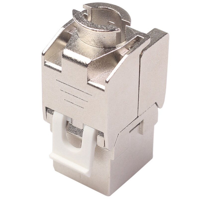 12 Pcs RJ45 Keystone Cat7 Cat6A Shielded FTP Zinc Alloy Module Network Keystone Jack Connector Adapter 10GB Network