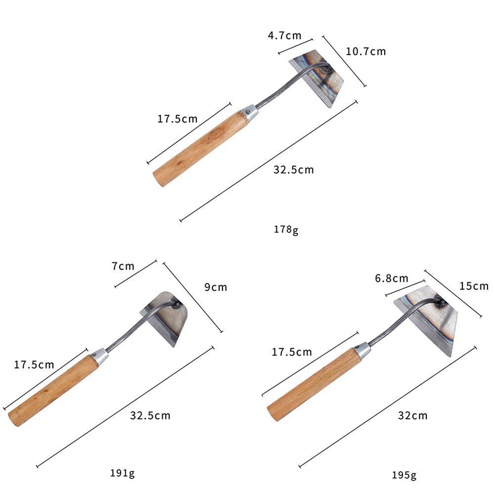 Weeding Sickle Blade Handheld Weeding Tool Wooden Handle Garden Weeder Miniature Hand Hoe Compact