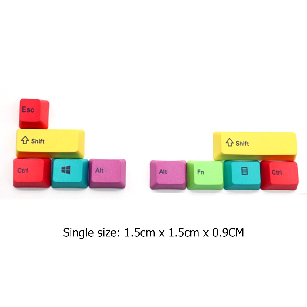 10pcs Gaming Key Caps Pad Keyboard KeyCaps Mechanical Keyboard CMYK Key Cap for Cherry/Kailh Replace Modifier: CMYK WIN Version