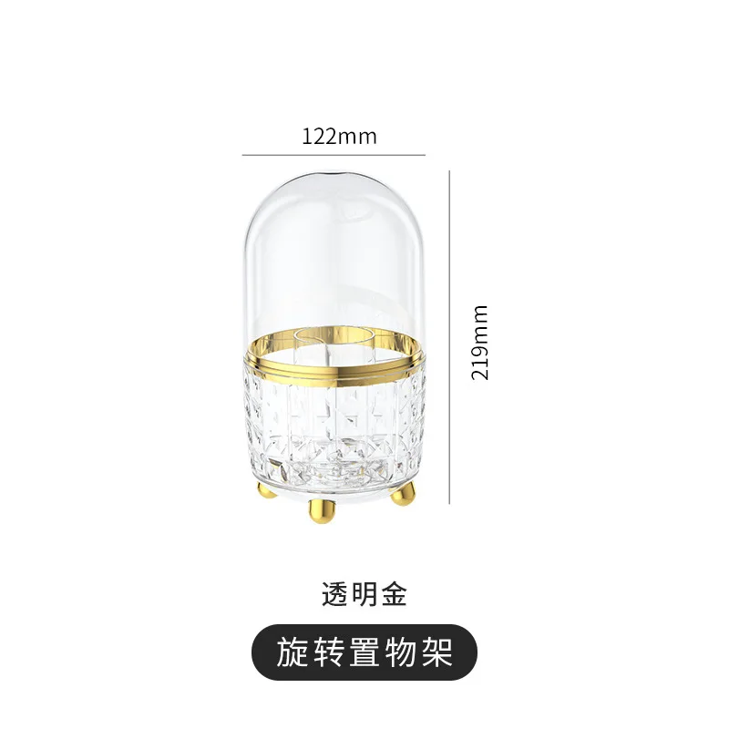 360- gradere roterende sminkestativ til oppbevaring og organisering av kosmetikk, husholdningsartikler, romdingser, kosmetiske smykker: Blå