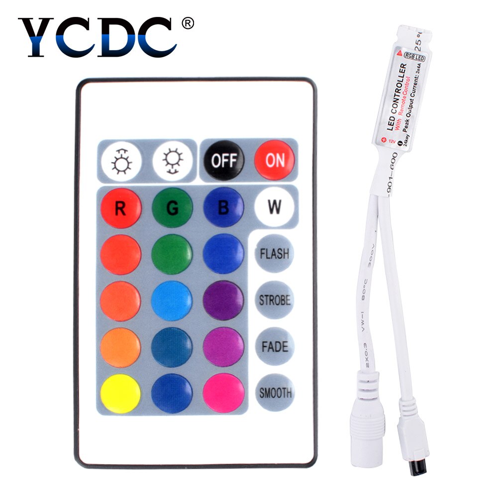 SMD 5050 3528 2835 RGB LED streifen Licht Band zubehör DC 12V 24Schlüssel / 44 schlüssel RGB IR RF fernbedienung Für RGB LED streifen: Mini 24 Schlüssel