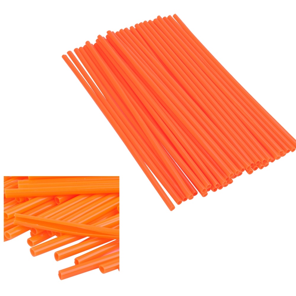 Fundas para radios de bicicleta, Kit Protector para llanta de rueda de Motocross, MTB, color rojo, 75 Uds.