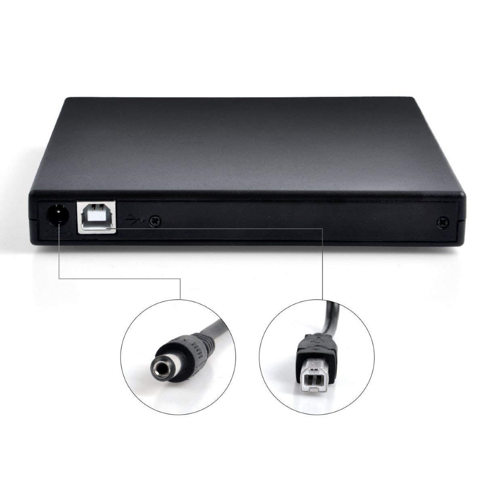 Usb ekstern cd-rw brenner dvd/cd-leser spiller optisk stasjon til bærbar datamaskin